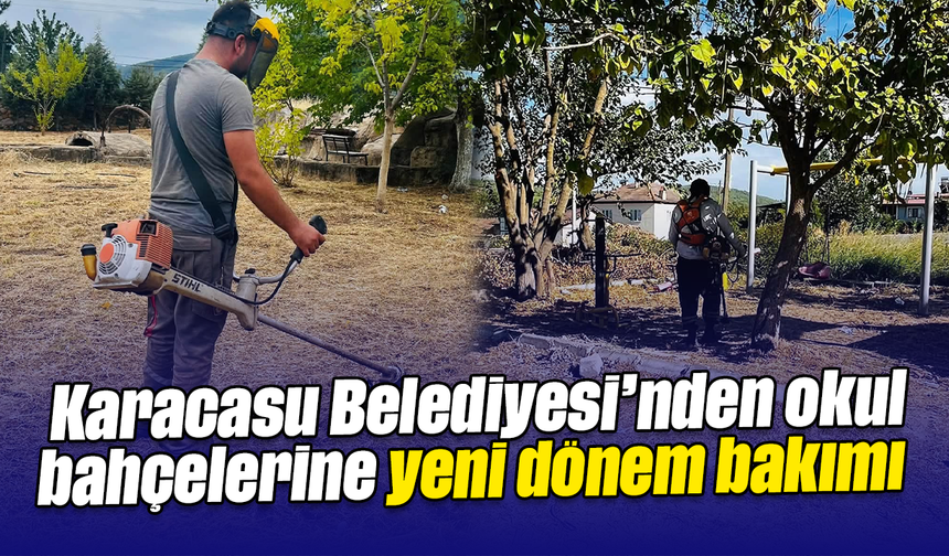 Karacasu Belediyesi’nden okul bahçelerine yeni dönem bakımı