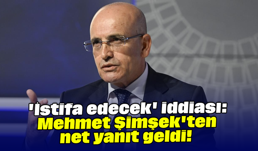 'İstifa edecek' iddiası: Mehmet Şimşek'ten net yanıt geldi!