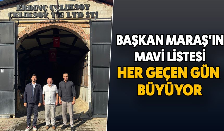 Başkan Maraş’ın Mavi Liste'si her geçen gün büyüyor