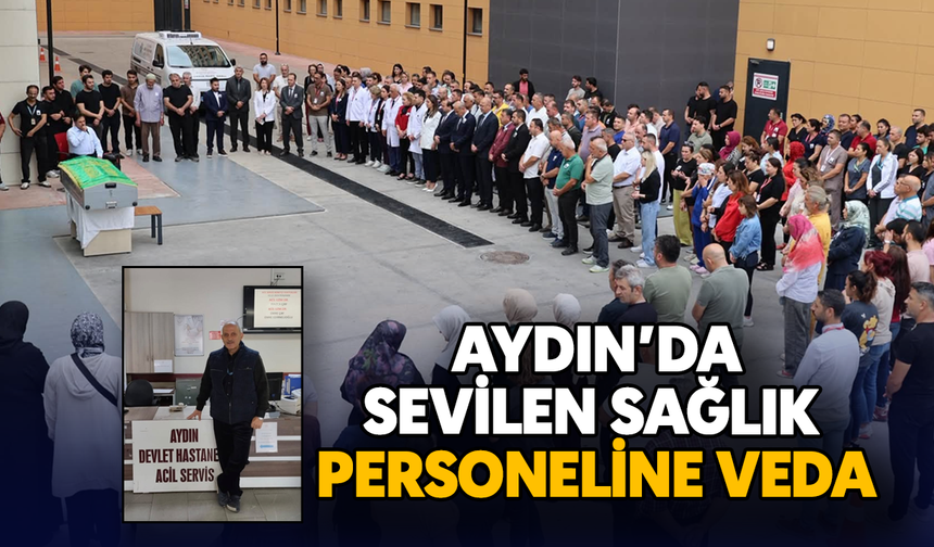 Aydın’da sevilen sağlık personeline veda