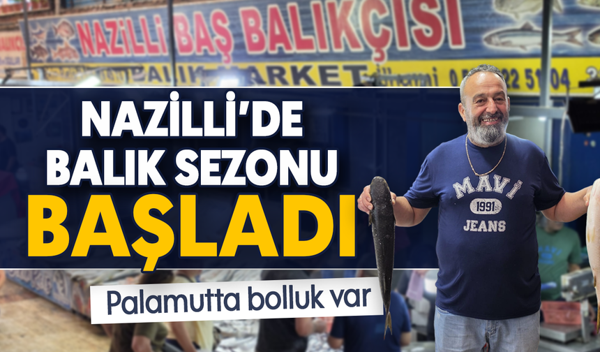 Nazilli'de balık sezonu başladı :Palamutta bolluk var