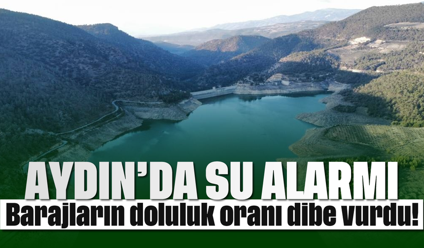 Aydın'da su alarmı: Barajların doluluk oranı dibe vurdu!