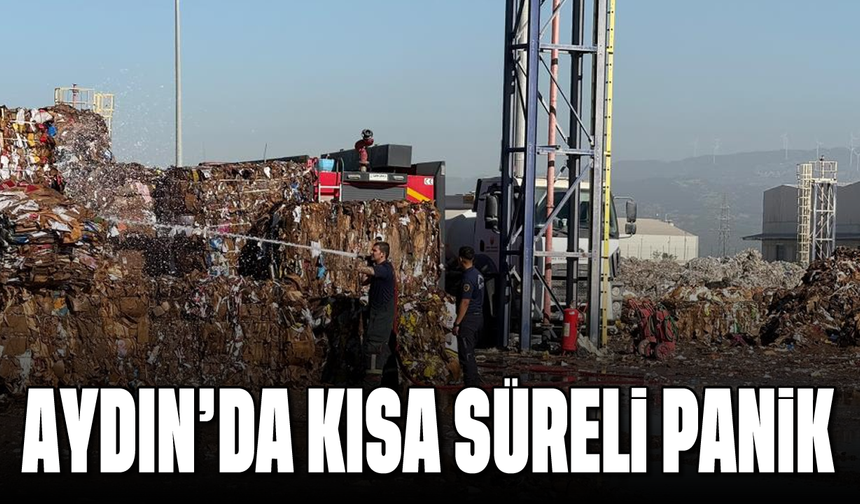 Aydın'da kısa süreli yangın paniği