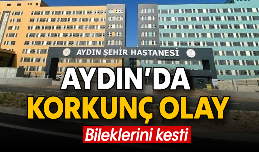 Aydın’da korkunç olay: Bileklerini kesti