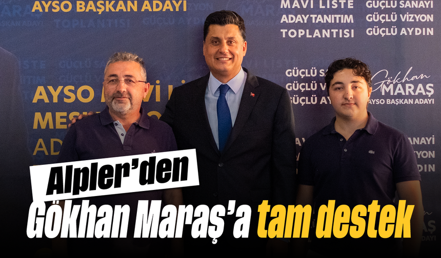Alpler’den, Gökhan Maraş’a tam destek