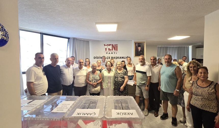 YENİ Parti Didim'de sandıklar delegeler için açıldı
