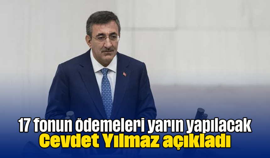 17 fonun ödemeleri yarın yapılacak: Cevdet Yılmaz açıkladı