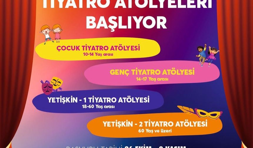 Aydın Büyükşehir Belediyesi’nden Didim’de tiyatro atölyeleri kayıtları başladı
