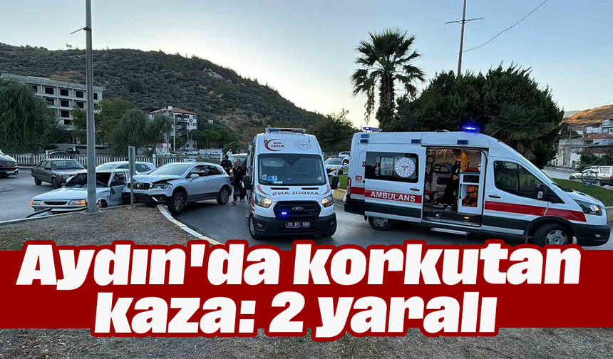 Aydın'da korkutan kaza: 2 yaralı