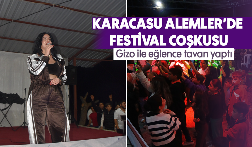 Karacasu Alemler'de festival coşkusu: Gizo ile eğlence tavan yaptı