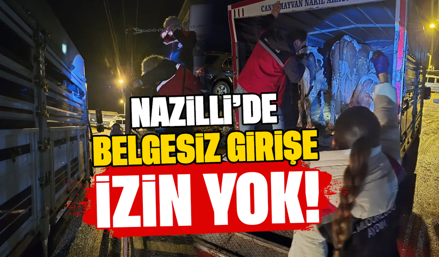 Nazilli'de belgesiz girişe izin yok!