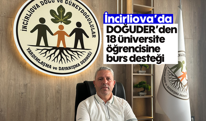 İncirliova’da DOĞUDER’den 18 üniversite öğrencisine burs desteği