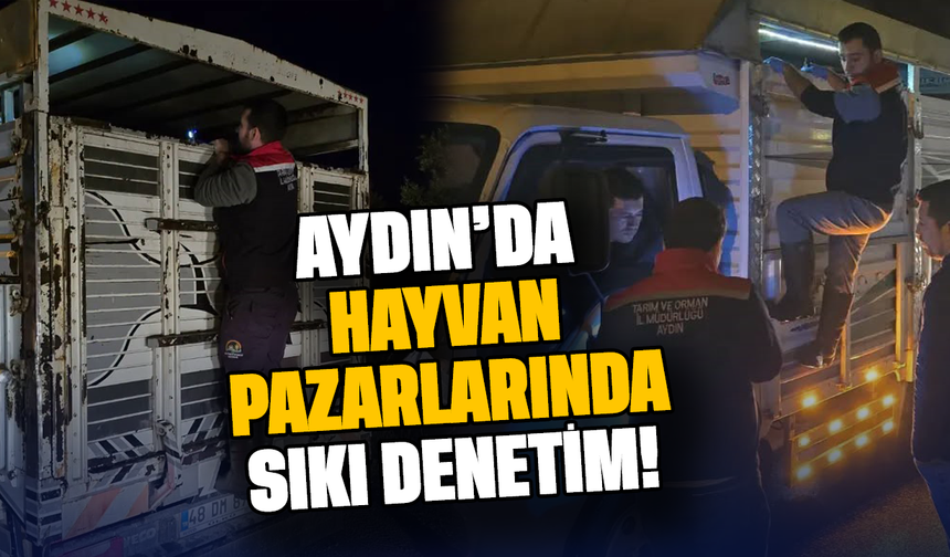 Aydın’da hayvan pazarlarında sıkı denetim