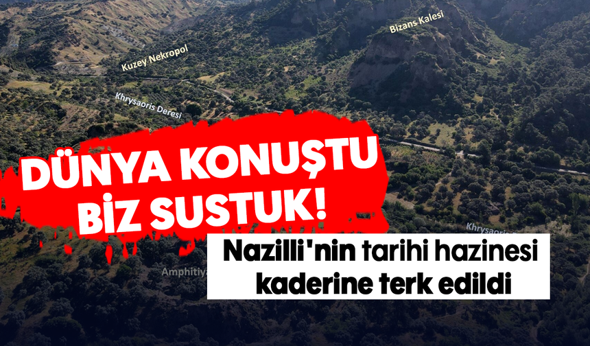Dünya konuştu, biz sustuk ! : Nazilli'nin tarihi hazinesi kaderine terk edildi