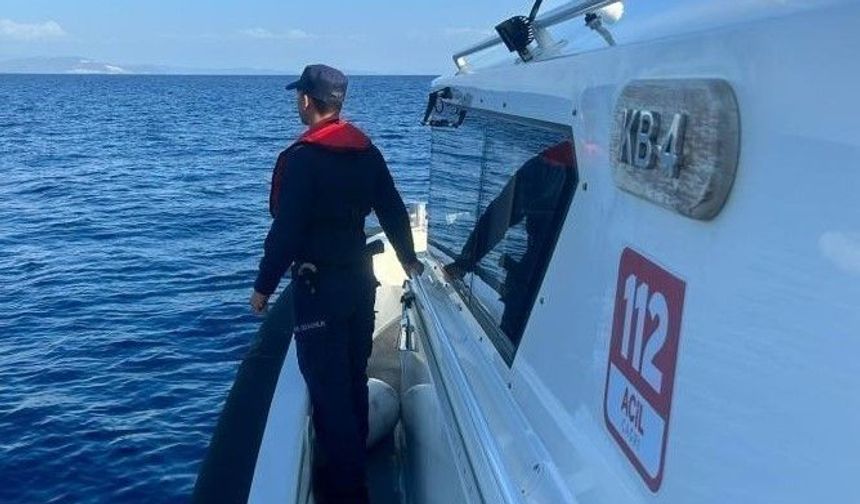 Kuşadası'nda denizin ortasında yakalandılar! 42 adet ele geçirildi