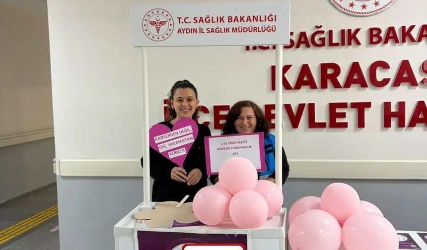 Karacasu'da meme kanserine karşı farkındalık seferberliği