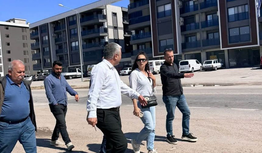 Koçarlı’da yol ve kaldırım projeleri için sahada inceleme