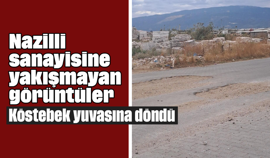 Nazilli sanayisine yakışmayan görüntüler: Köstebek yuvasına döndü