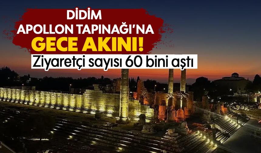 Didim Apollon Tapınağı’na gece akını! Ziyaretçi sayısı 60 bini aştı