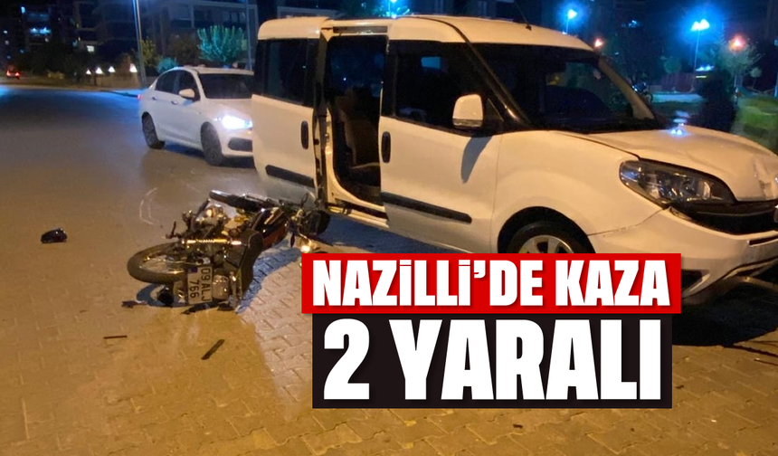 Nazilli'de kaza; İki kardeş yaralandı