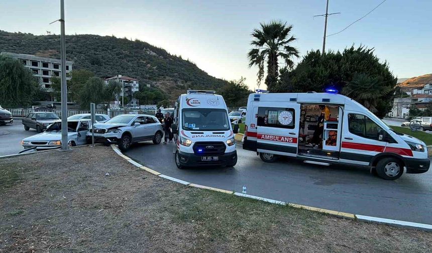 Aydın'da korkutan kaza: 2 yaralı