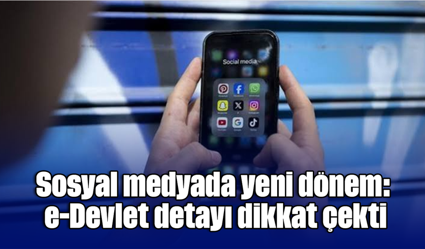 Sosyal medyada yeni dönem: e-Devlet detayı dikkat çekti