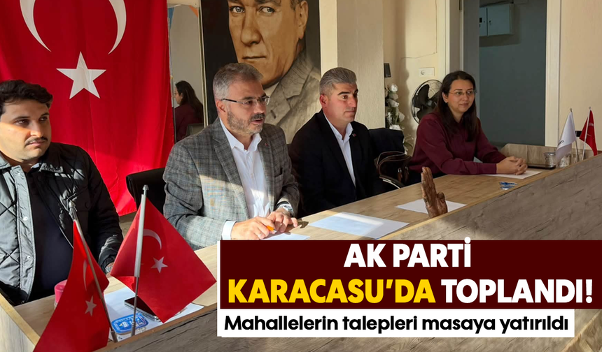 AK Parti Karacasu’da toplandı! Mahallelerin talepleri masaya yatırıldı