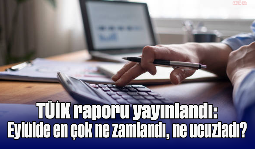 TÜİK raporu yayınlandı: Eylülde en çok ne zamlandı, ne ucuzladı?