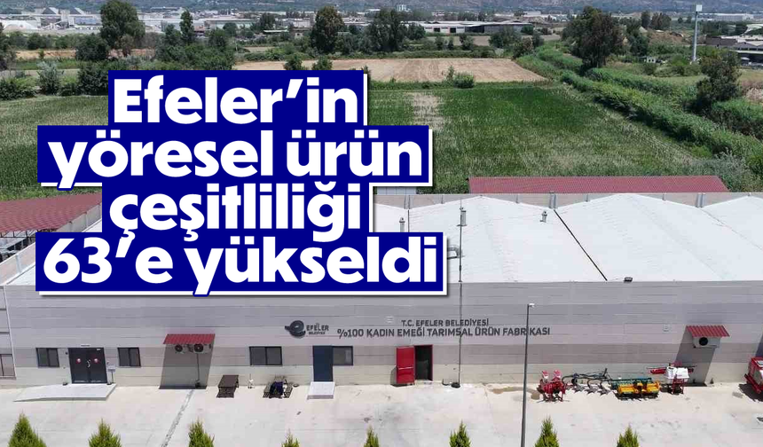 Efeler’in yöresel ürün çeşitliliği 63’e yükseldi