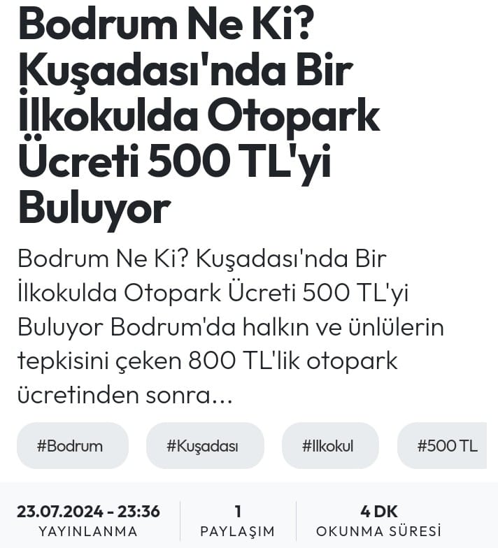 Kusadasinda 500 Tllik Otopark Ucreti Paylasimi Sosyal Medyada Gundem Oldu 489625 4Ab86Ea9C4030623Ff3423F37420Abf3