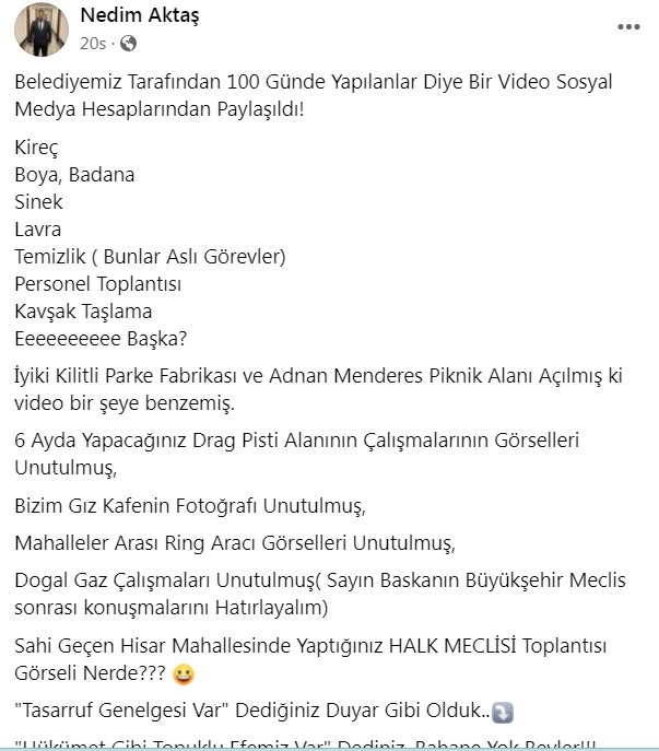 Ak Partili Baskandan Chpli Bozdogan Belediyesini Hedef Aldi Muhalefet Olarak Yapmadiklarinizi Yazdik Biz Takipciyiz 491612 34Ea481E7507E144E9Cbb2F0D638F7C3