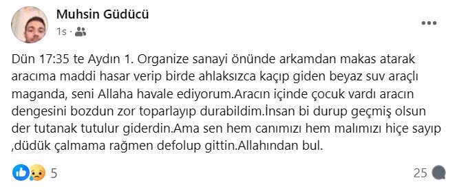 Aracina Carpip Kacan Surucuye Sosyal Medyadan Seslendi Allahindan Bul Cdaad47Eb9565Ecf80E4E82F3Cfa7547