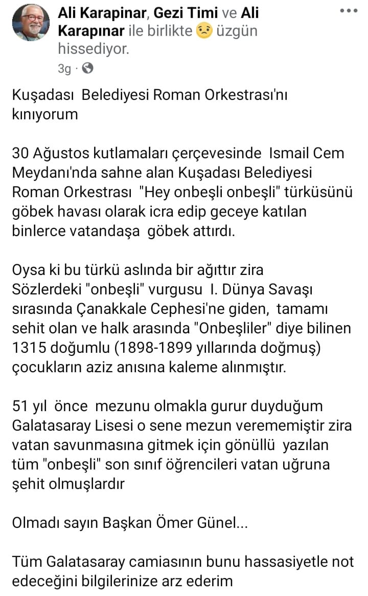 Kusadali Turizm Rehberi Ali Karapinar Kusadasi Belediyesi Roman Orkestrasini Kiniyorum 500391 Cefd94Eb6F2B6F97Eaa62A65158195E6