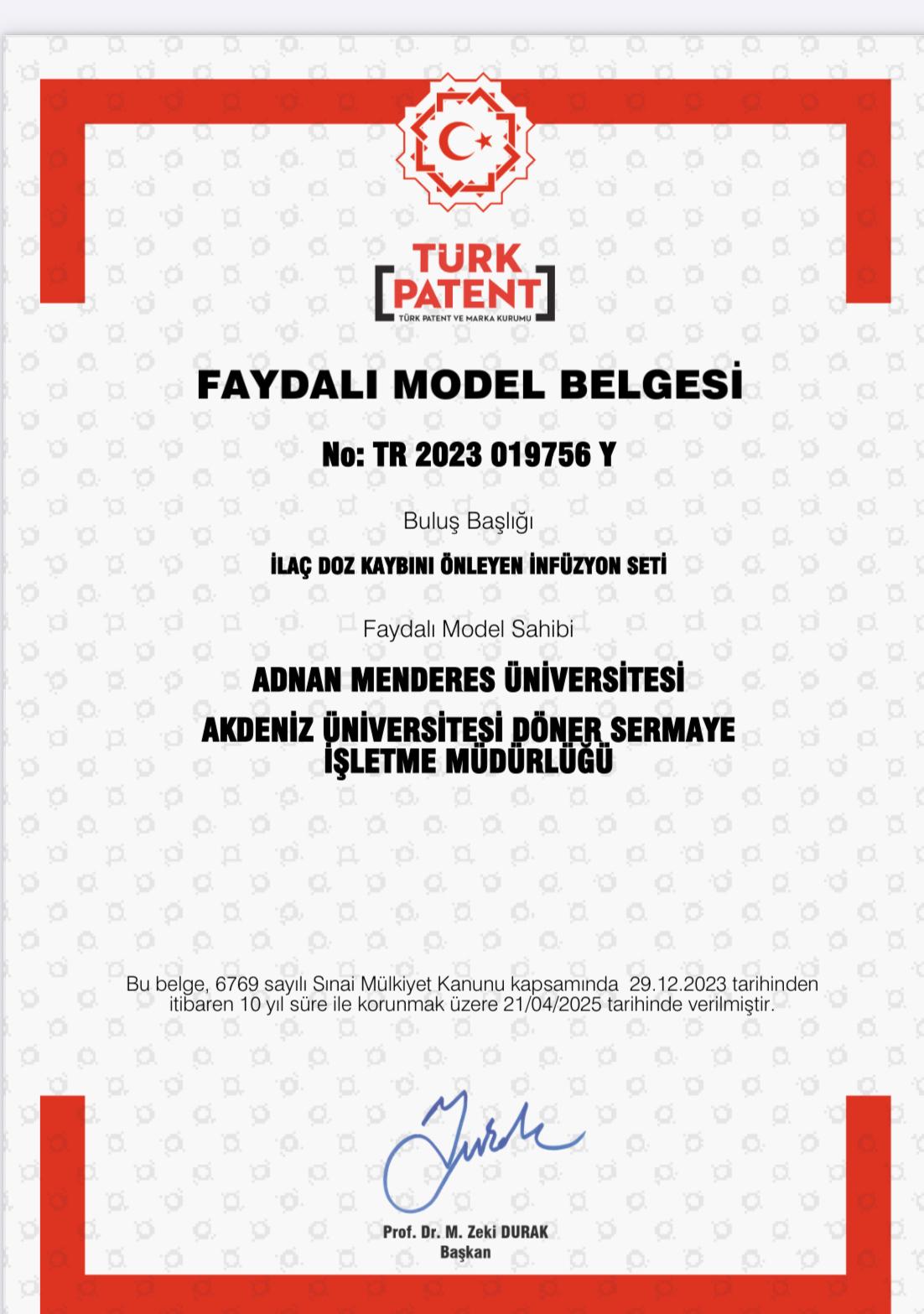 Adulu Akademisyene Bir Tescil Daha 578606 Ab69F8Ba4174Dcb0Feaf516Dd0Aa10E7