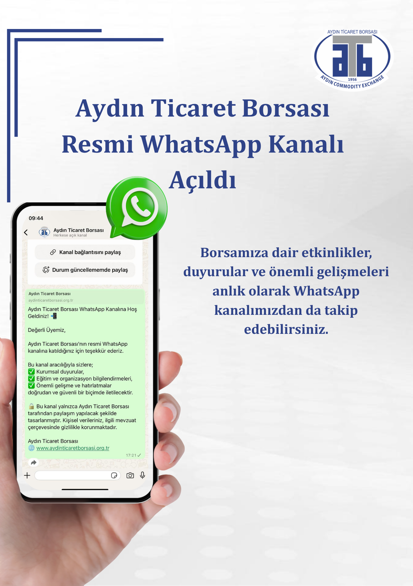 Aydin Ticaret Borsasi Uyelerine Yeni Hizmet 578516 Cf0E264C09Cdb304De0B7B16E5320952