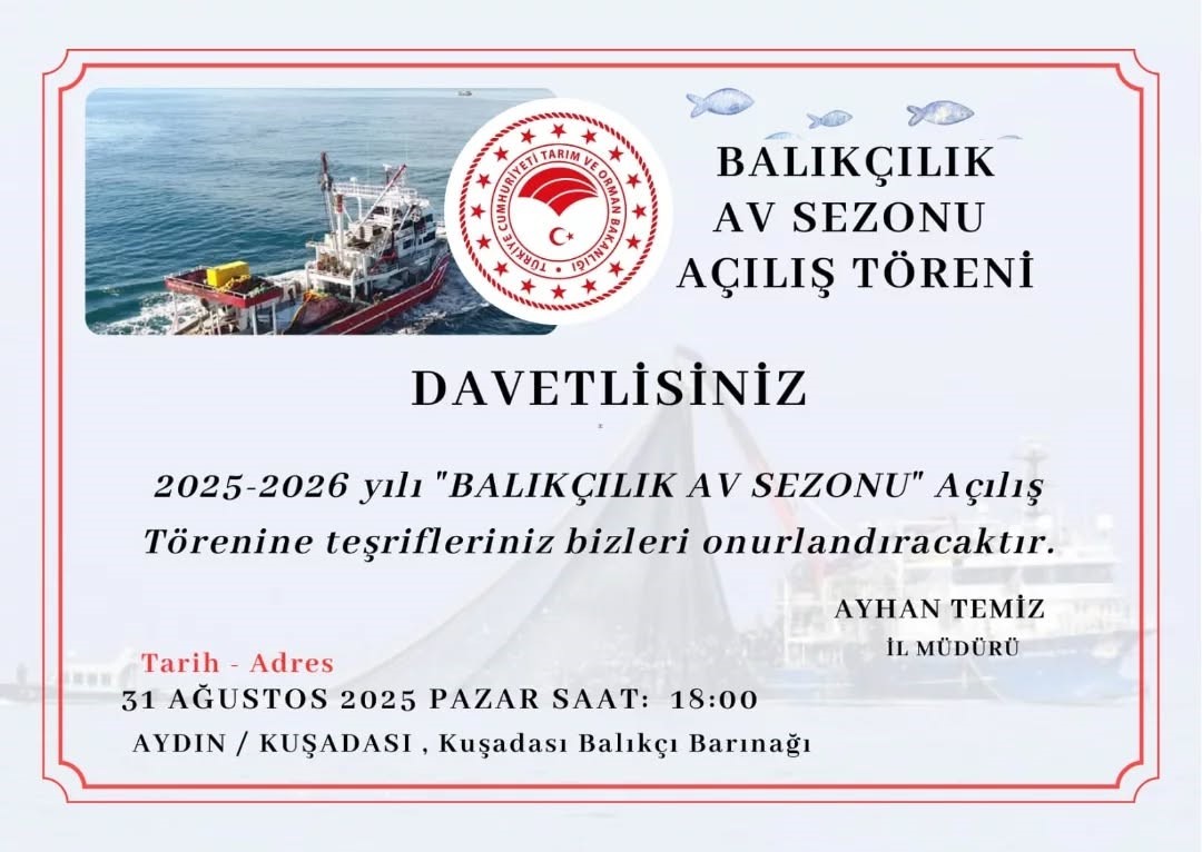 Aydinda Su Urunleri Av Sezonu Torenle Acilacak 910Be59C2D995Ec43561Ba4B91E0Ced7