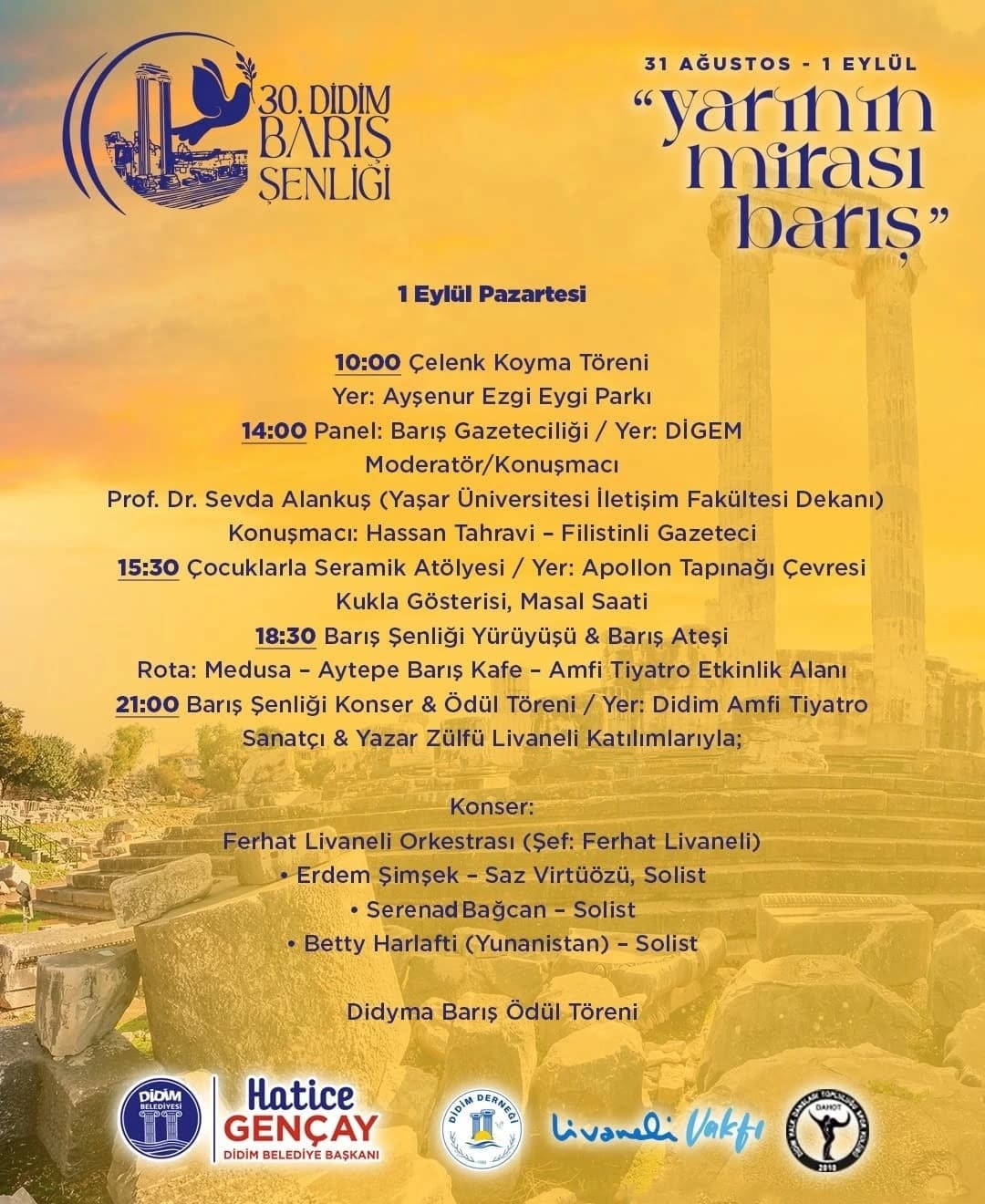 Didim Baris Senligi Programi Netlesti Konusu Yarinin Mirasi Baris 593972 78F0E7C07652Fd7C2F95E0B20Eb0821C