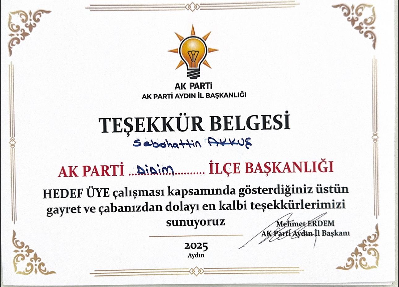 Ak Parti Aydin Il Danisma Meclisinde Didim Ilce Baskanligina 4 Odul Birden 602780 6E63Fc391D020Ff85909025B79D32F5F