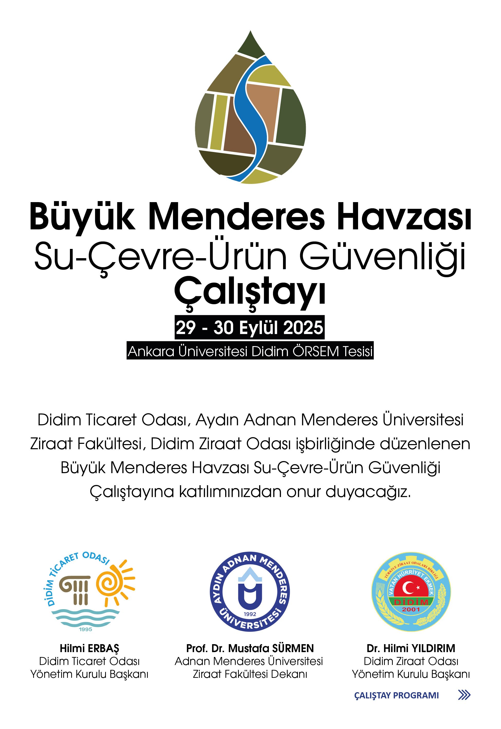 Buyuk Menderes Havzasi Su Cevre Urun Guvenligi Calistayi 29 30 Eylulde Didimde 599975 Aa85C01370Fd986Bcccfbd512C9F8347