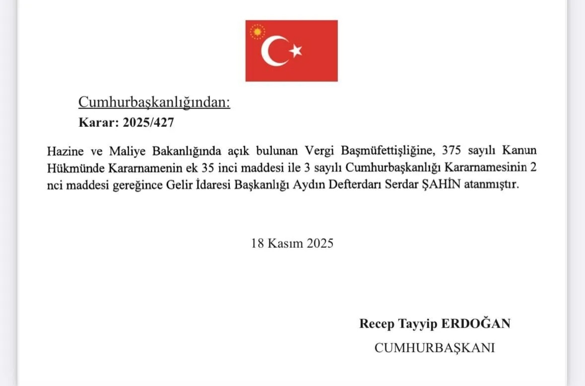 Aydin Defterdari Sahin Vergi Basmufettisi Oldu 615650 3Cec60D6E9A15C17Dec476225C944620