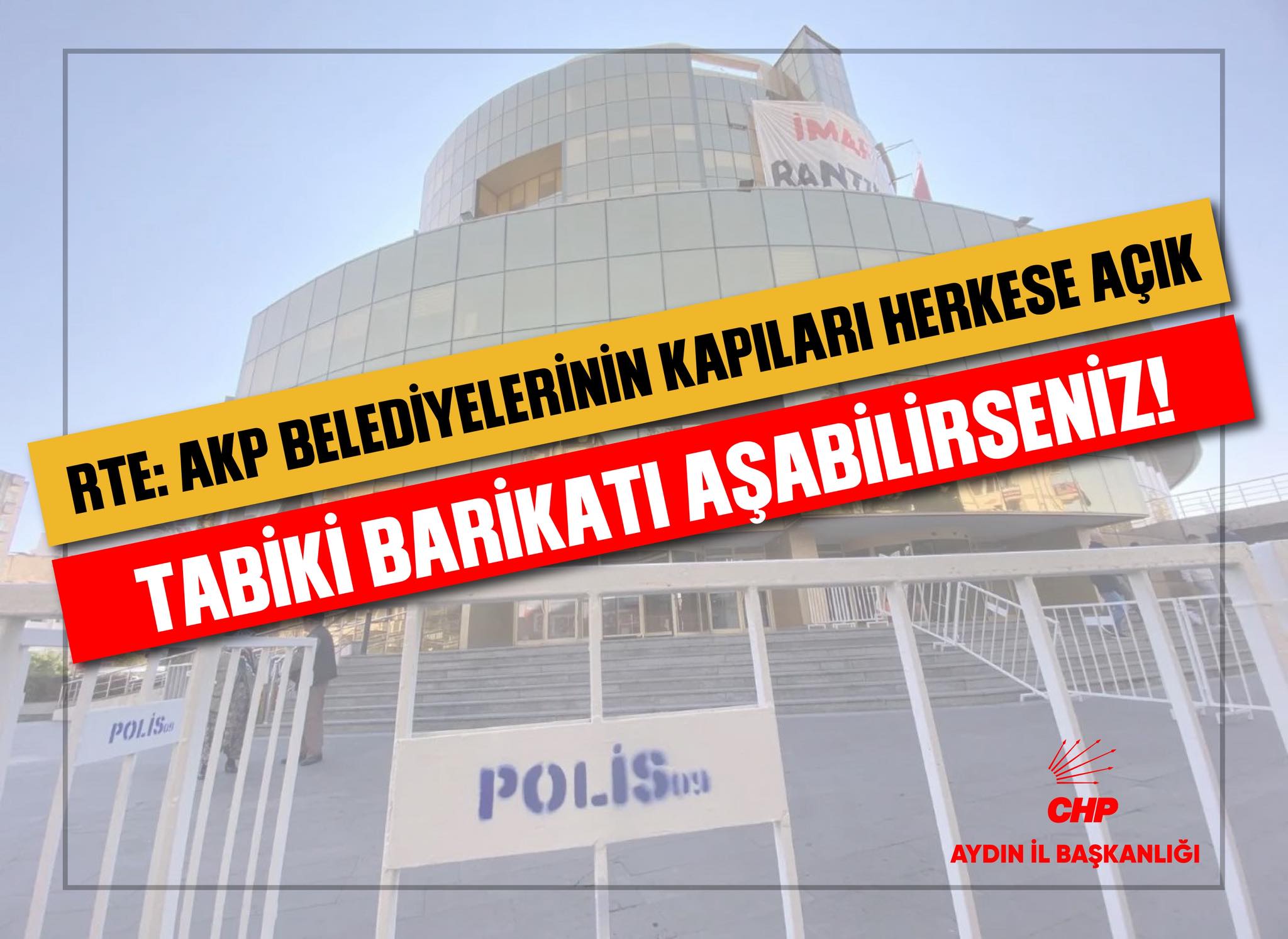 Chpden Barikat Tepkisi Kapilar Acik Ama Bariyeri Asabilirseniz 614072 16B1D2585E04C96D6858392B44502A96