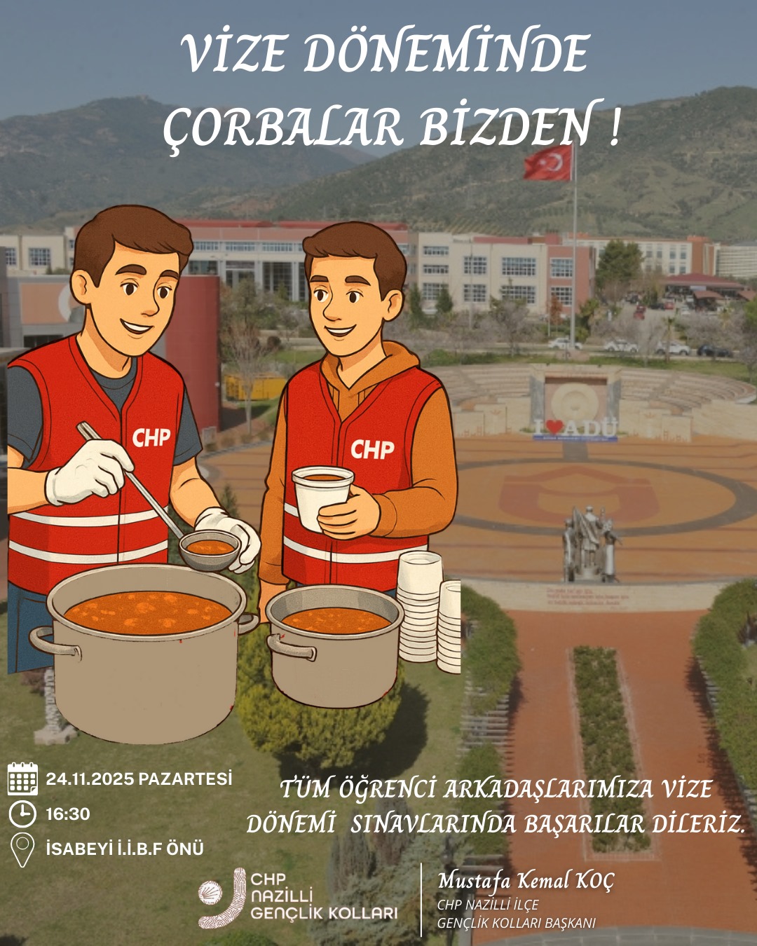 Nazillide Chpli Genclerden Vize Haftasinda Ogrencilere Corba Destegi 616124 72394F475Bae698F2B4Dbeef2Fdf758B