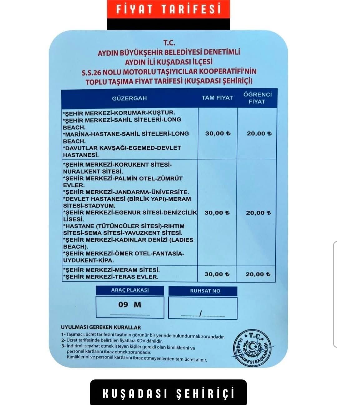 Kusadasinda Ulasima Zam Geldi 620428 F23F3A15F9C358152923344F25C7C376