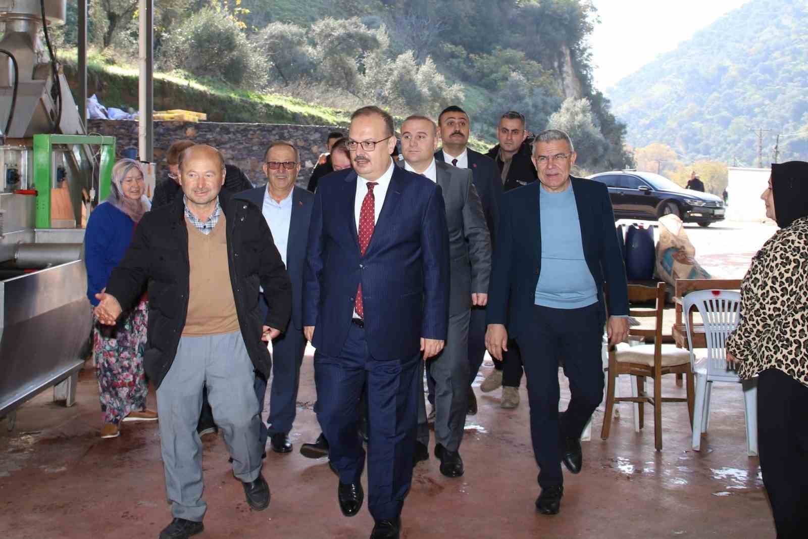 Vali Canbolat Koskte Zeytinyagi Sikim Isletmelerinde Incelemelerde Bulundu 4950007259B1B499Ce179399F410918E