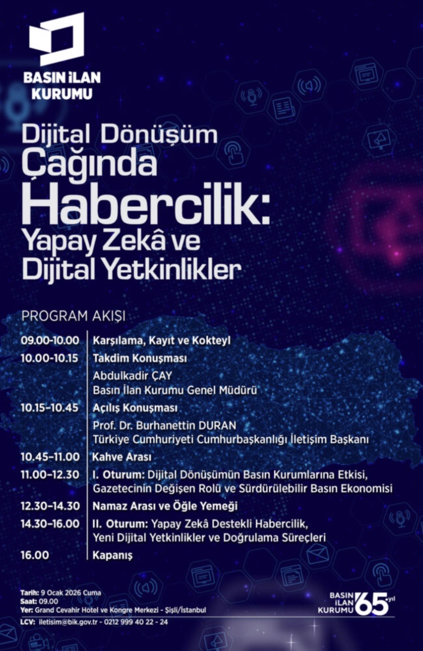 Basin Ilan Kurumu Yapay Zek Ve Dijital Yetkinlikleri Masaya Yatiriyor 628178 924F1E47Ad6B481A3Ce075C4706A5298