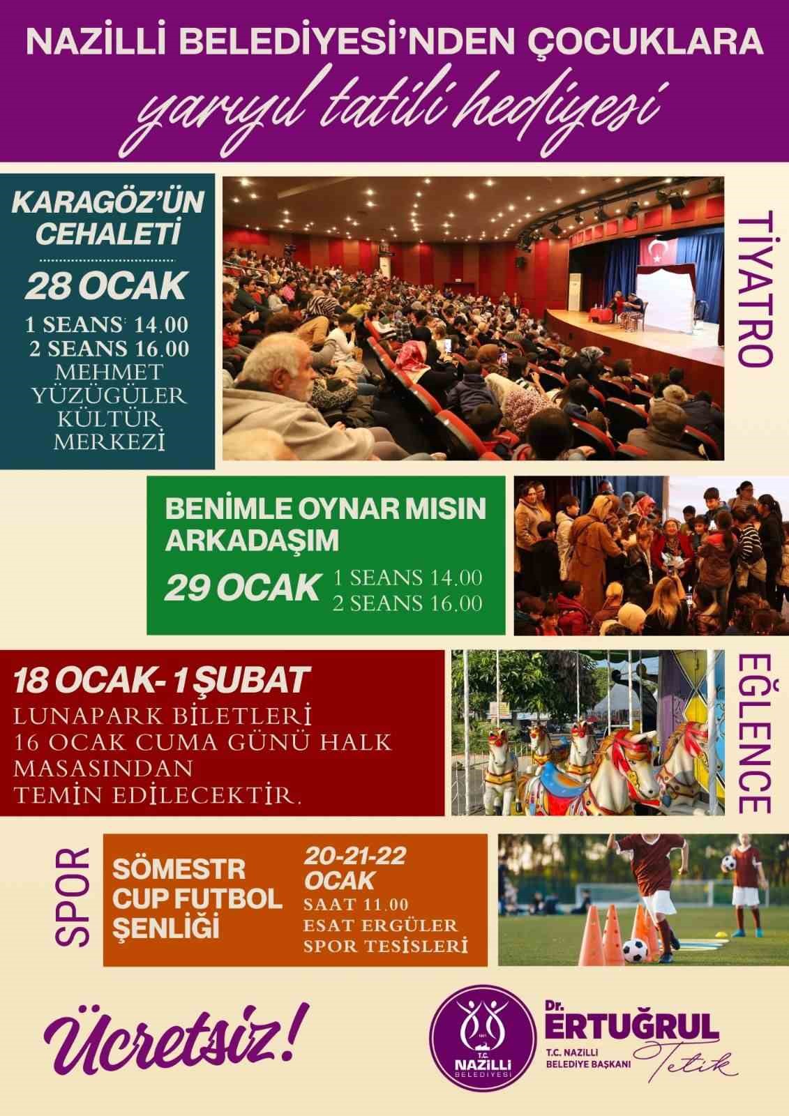 Nazilli Belediyesinden Cocuklara Yariyil Tatili Hediyesi Bfad34Feb41812A993C065D52381Cc09