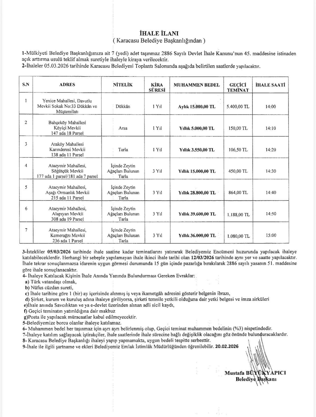 Karacasuda 7 Tasinmaz Ihaleye Cikiyor 641816 2D78Efa0C5A3E65C31Ca95Cafdae8Ae9