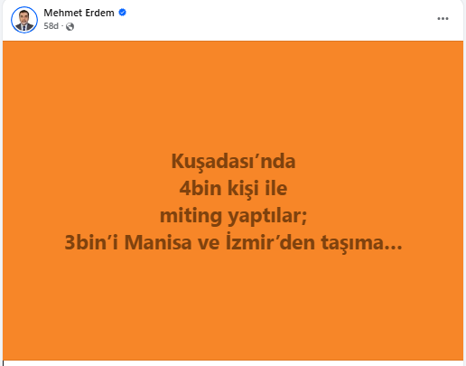Baskan Erdem Kusadasinda 4 Bin Kisiyle Miting Yaptilar 650857 0C489E03646Ff2747Bb99560C684D8F6