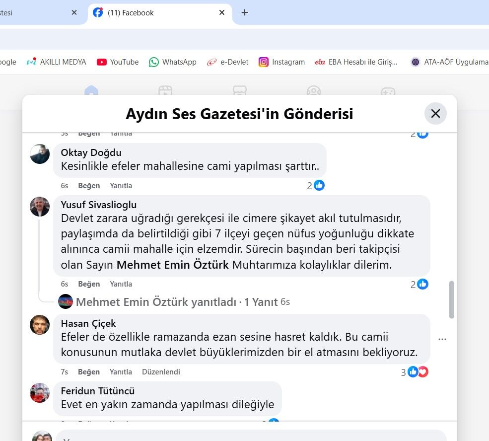 Didimde Efeler Mahallesi Sakinleri Cami Yeri Istiyor 643447 A620601392C2649F7Eb41F2Bf473C4D2