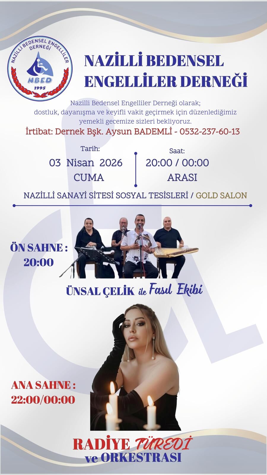 Nazillide Anlamli Etkinlik Gece Geliriyle Tekerlekli Sandalye Alinacak 651128 A6F94Bdf56Ad67Cfa644968B01Bcf398